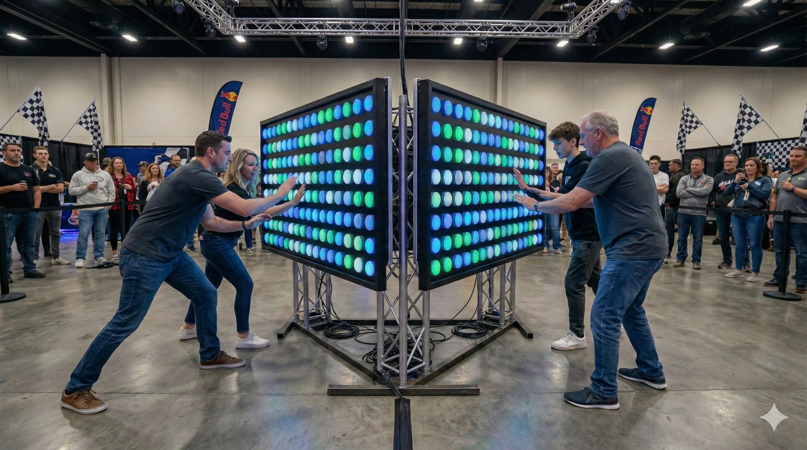 Reaction Labs multiplayer reaction wall with illuminated targets